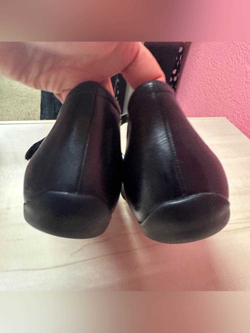 Ziera Black leather Mary Jane Flats - Picture 8 of 11